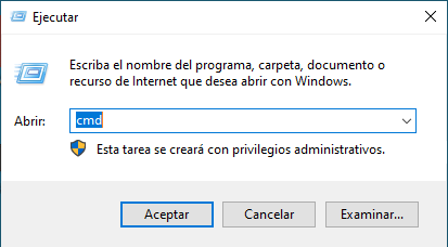 ventana ejecutar